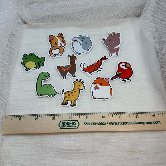 Animal Stickers - Colorful & Waterproof  - 100pc Set - NWT - Picture 5 of 14